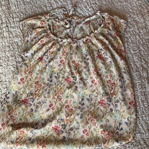 Lauren Conrad sleeveless top with floral pattern